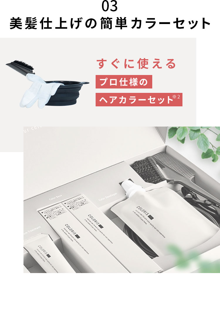 03 美髪仕上げの簡単カラーセット