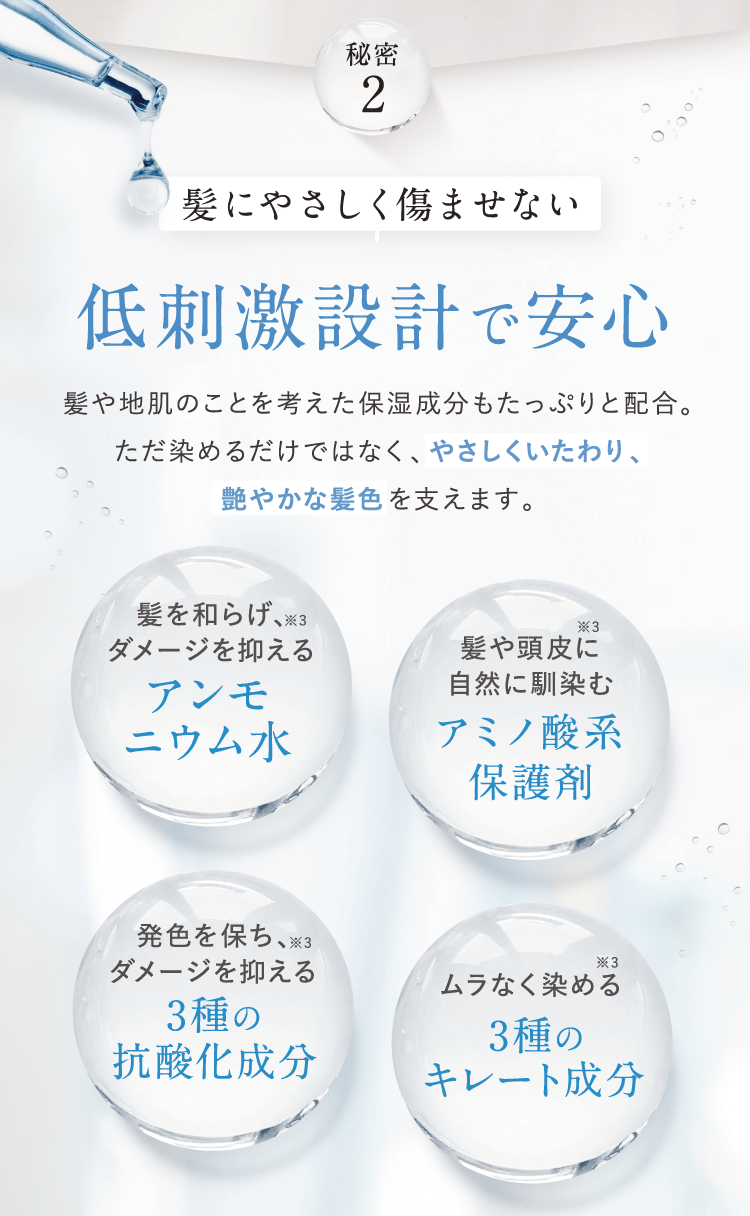 低刺激設計で安心