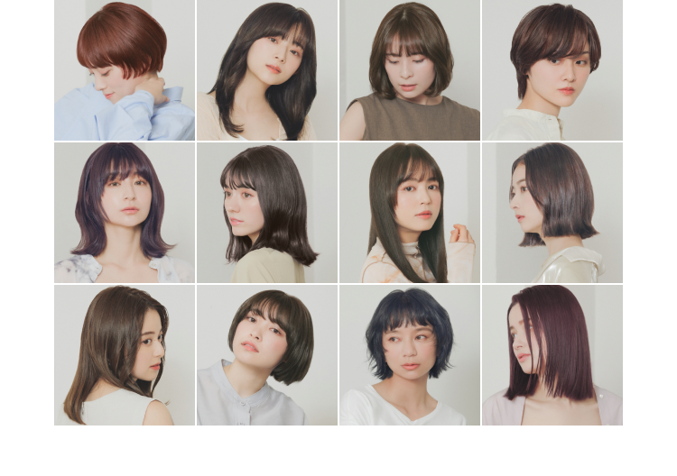 ヘアカラー総選挙モデル画像