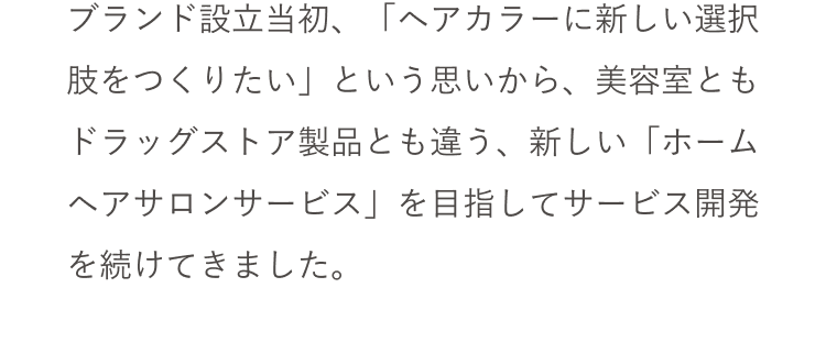 ブランド設立当初